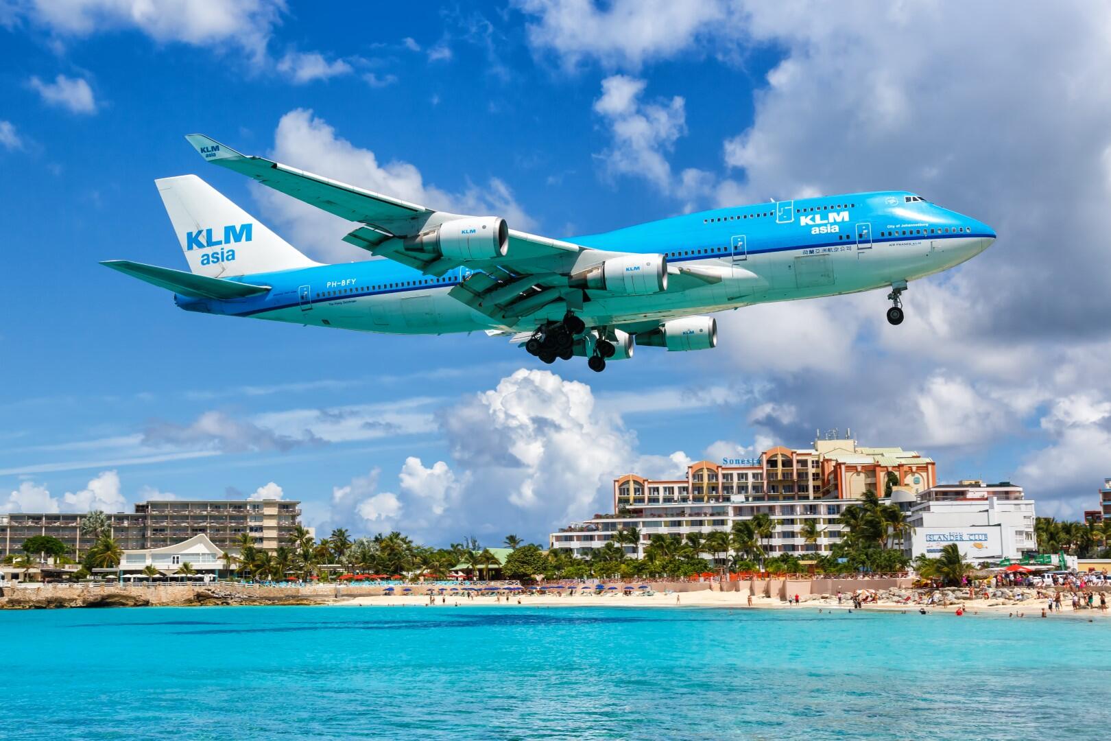 Vliegtuig Maho Beach