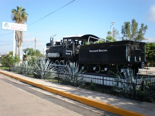 Het beginpunt van de treinreis in Los Mochis.