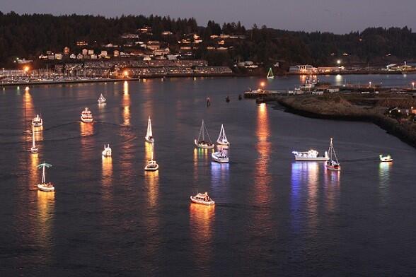 Oregon in kerstsferen door lichtjesparade