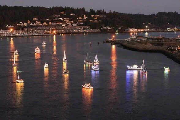 Oregon in kerstsferen door lichtjesparade