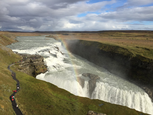 gullfoss waterval ijsland