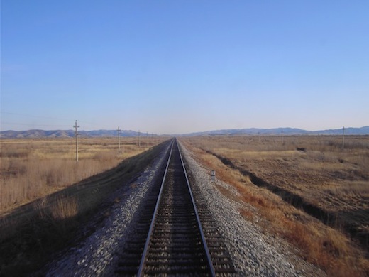 Eindeloze vlaktes in Rusland.