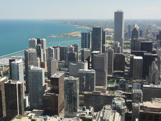 uitzicht john hancock chicago