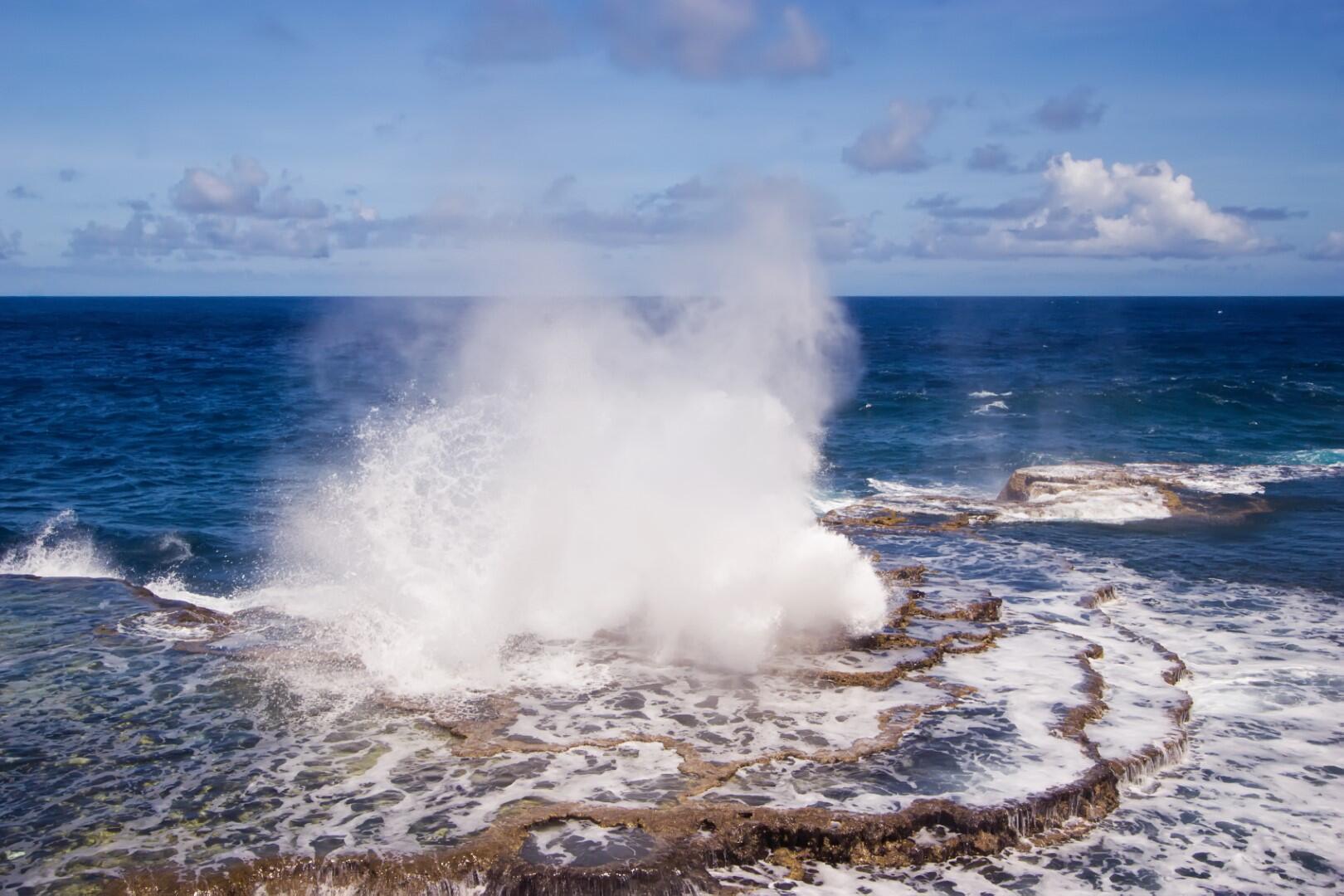 Blowholes van Tongatapu