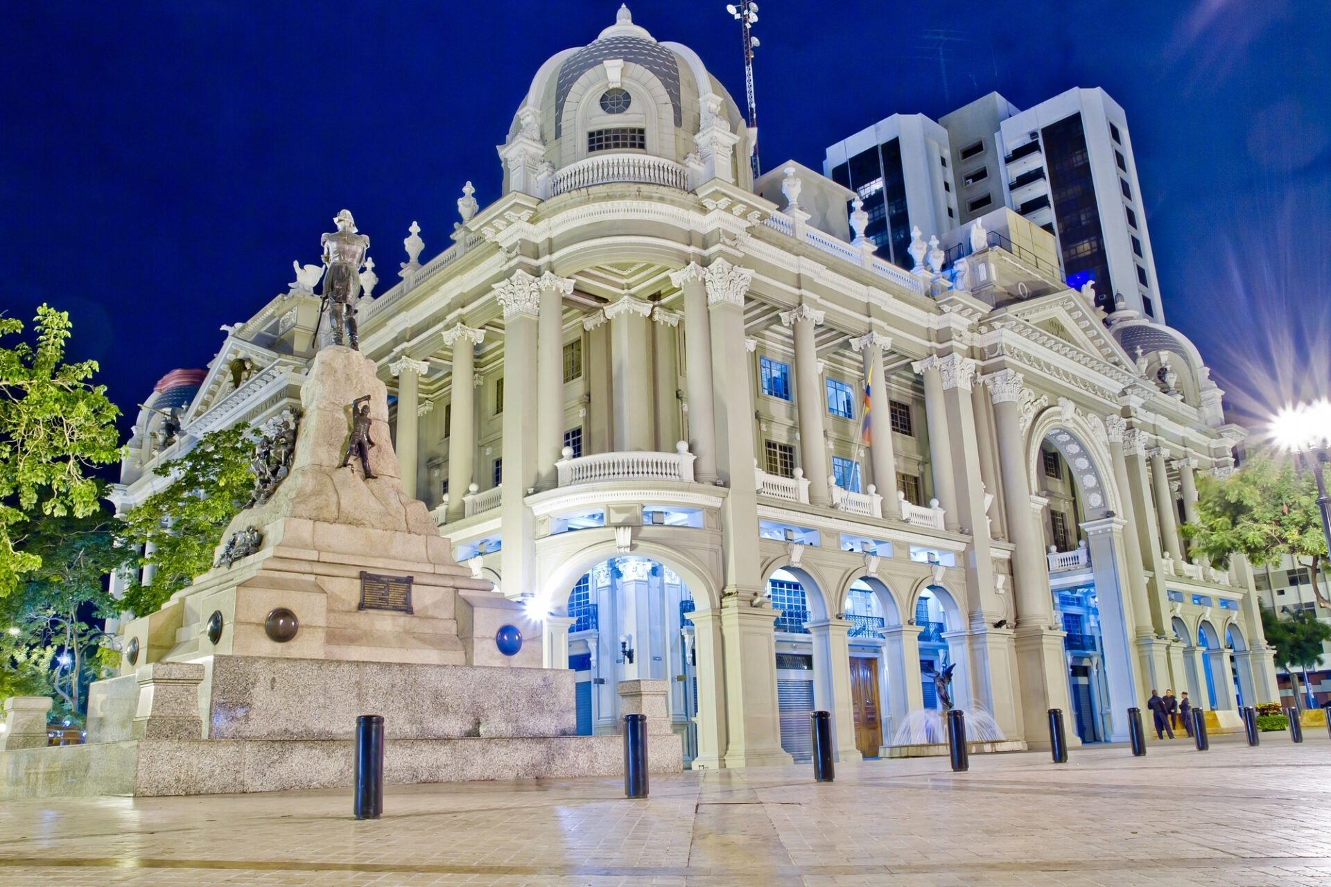 Regering paleis office guayaquil nachts
