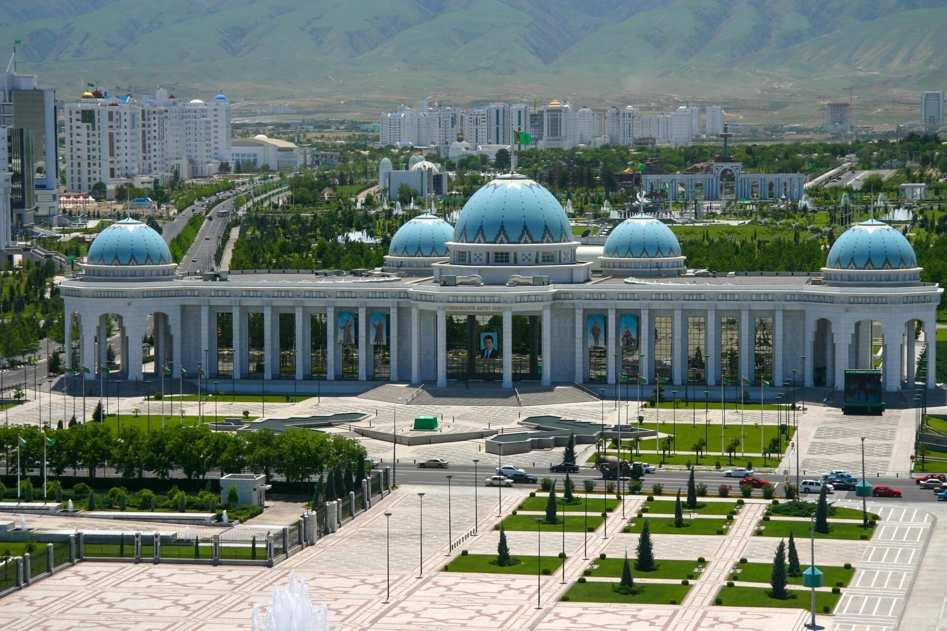 Rukhiyet Palace in Ashgabat, Turkmenistan